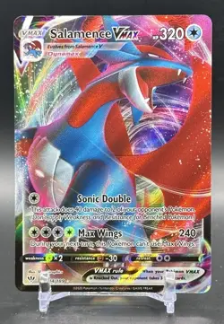 Pokemon TCG Salamence VMAX 144/189 Darkness Ablaze Ultra Rare Holo HP 320 Eng - Image 1
