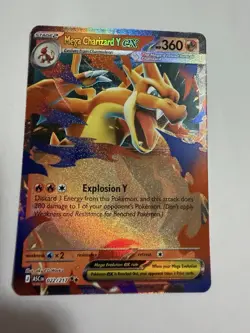 Pokemon Ascended Heroes Mega Charizard Y ex 022/217 Double Rare Holo Card NM - Image 1