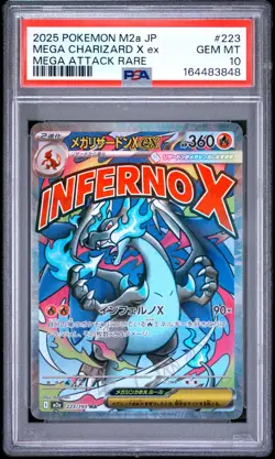 Mega Charizard X EX 223 Attack Rare M2a-Mega Dream EX Pokemon Japanese PSA 10 - Image 1
