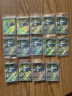 Snorlax SVP EN 051 Promo Scarlet & Violet Pokemon 151 Sealed (Lot Of 14) - Image 1