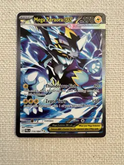 Pokemon Pitch Black Mega Zeraora ex SIR Special Illustration Rare 114/084 NM - Image 1
