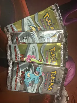 Pokemon Neo Genesis Unlimited Empty Booster Packs x4 - Image 1