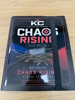 Pokemon TCG Chaos Rising Elite Edition 9-Pocket Binder Fixed Pages - Image 1