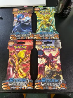 Pokemon xy steam siege booster packs🔥4 pack art set🔥 - Image 1