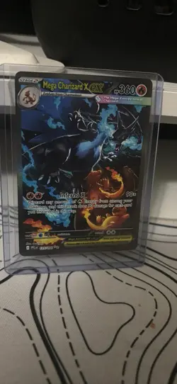 Pokemon Mega Charizard X EX 125/094 Phantasmal Flames Rare Holo 360 HP - Image 1