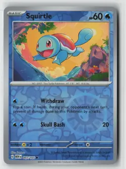 Squirtle 007/165 Common 151 Pokemon Reverse Holo Near Mint - Image 1