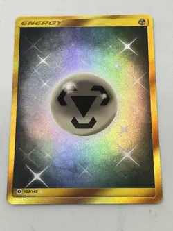 Pokemon TCG Metal Energy Secret Rare 163/149 SM Base Set Holo Near Mint - Image 1