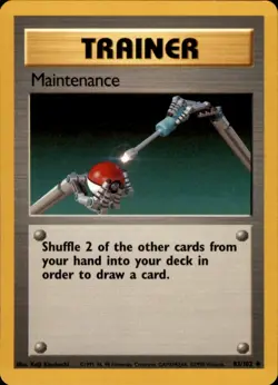 Maintenance Base Set Unlimited 1999 83/102 Uncommon Pokemon NM - Image 1