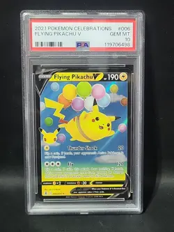 PSA 10 Flying Pikachu V Holo 006/025 Celebrations Pokemon TCG GEM MINT - Image 1