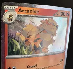 Arcanine SVP011 Pokemon TCG SV Black Star Promo Cosmos Holo NM - Image 2