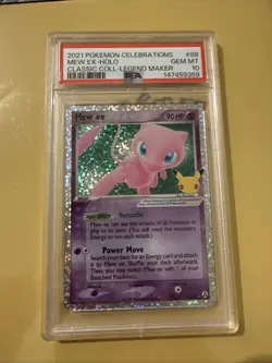 Mew EX 88/92 Celebrations Classic Collection Holo PSA 10 - Image 1