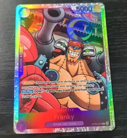 One Piece CCG Franky Emperor's In The New World SR Foil Card OP09-072 NM - Image 1