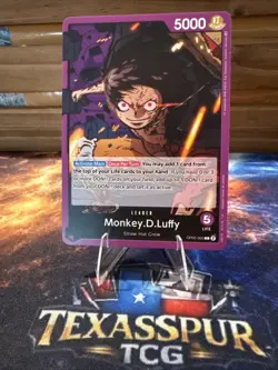 One Piece TCG Monkey. D. Luffy Leader (OP05-060) - Image 1