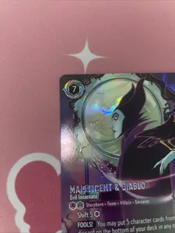 Disney Lorcana Maleficent & Diablo Evil Incarnate Foil 235/207 EN Enchanted - Image 1
