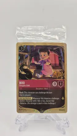 Disney Lorcana Boo Energetic Child Promo Attack Of The Vine 6/PD1 Sealed - Image 1