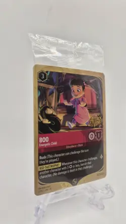 Disney Lorcana Boo Energetic Child Promo Attack Of The Vine 6/PD1 Sealed - Image 2