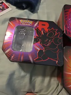 POKEMON Destined Rivals Team Rocket Tin Set - Complete Art Lot of 3 - Empty - Image 3