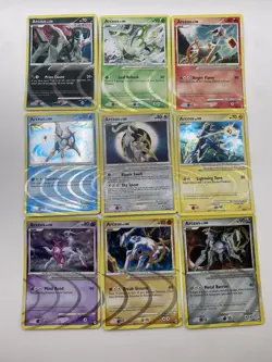 Arceus LV.100 AR1-AR9 Complete Set, Pokemon TCG Cards, 2009 (READ DESCRIPTION) - Image 1