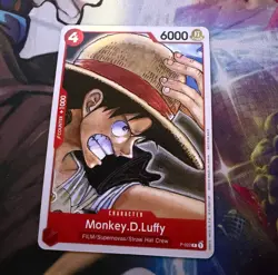 One Piece Card Game Monkey.D.Luffy Film Red P-022 Promo NM - Image 1