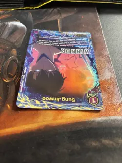 Bandai Union Arena Sung Jinwoo WINNER Promo Foil Character Card (English) - Image 5