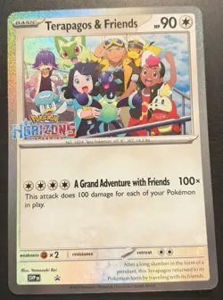 JUMBO CARD Pokemon Horizons Terapagos and Friends Oversized Promo Card NM - Image 1