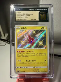 CGC 10 Pristine Rotom Holo 237/190 S Shiny Star V Japanese 2020 Pokemon Card - Image 1