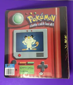 Pokemon Pikachu Trading Card Album Vintage 1997 3 Ring Binder - Image 2