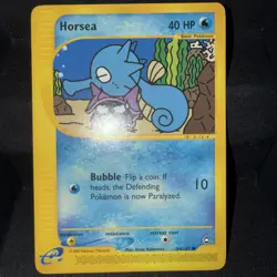 Pokemon TCG Horsea Aquapolis 84/147 Regular Common Card, Vintage WOTC NM - Image 1