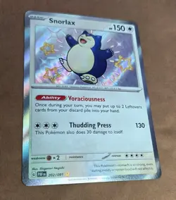 Snorlax 202/091 SV Paldean Fates Shiny Rare Card NM Condition - Image 2