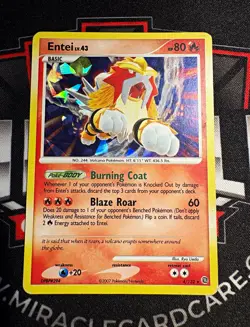 The Pokemon Company Entei 004/132 Misc Cards & Products Cracked Ice Holo EN 80HP - Image 1