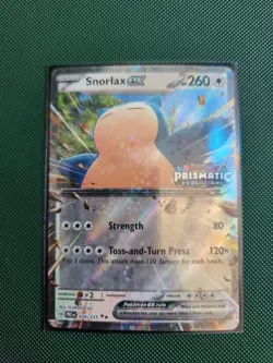 Snorlax EX (Prismatic Evolutions Stamped) Holo Pokemon Card 076/131 NM. (A) - Image 2
