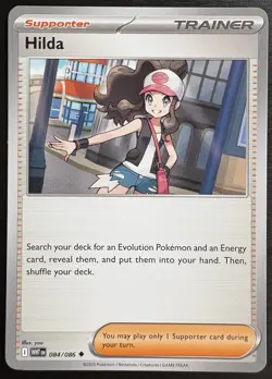 Hilda 084/086 Pokemon Card TCG SV White Flare Pokemon Trading Card Game NM - Image 1