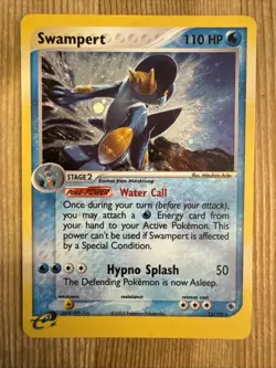Swampert 13/109 Holo Ruby & Sapphire Pokemon Card TCG RARE MP - Image 1