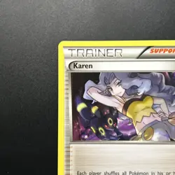 Karen XY177 NM XY Promos Near Mint 2016 Pokemon TCG Card w/ Umbreon 177 - Image 2