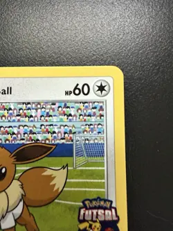 Eevee on the Ball 002/005 Promo Pokemon Futsal TCG Card 2020 NM Near Mint - Image 4
