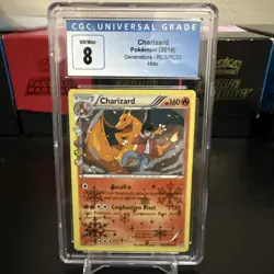 Pokemon 2016 XY Generations Radiant Collection Charizard #RC5 CGC 8 - Image 1