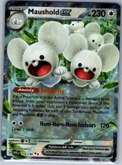 Maushold ex 155/182 SV04: Paradox Rift - Pokemon Card - NM - Image 1