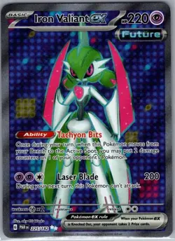 Iron Valiant ex 225/182 SV04: Paradox Rift - Pokemon Card - NM - Image 1