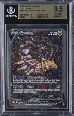 2022 POKEMON LOST ORIGIN ALTERNATE FULL ART GIRATINA V BGS 9.5 - Image 1
