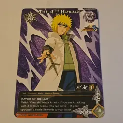 Naruto TCG CCG The 4th Hokage Promo Card English Light Played - Image 2