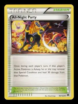 Pokemon Card All-Night Party 96/122 Umbreon Breakpoint Trainer Stadium LP 2016 - Image 1