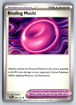 BINDING MOCHI 095/131 UNCOMMON PRISMATIC EVOLUTIONS POKEMON NM - Image 1