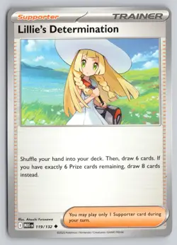 LILLIE'S DETERMINATION 119/132 UNCOMMON MEGA EVOLUTION POKEMON NM - Image 1