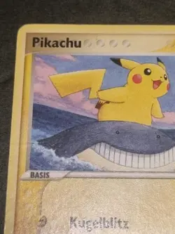 Pokemon Pikachu 12/17 POP Series 5 Deutsch – Played / Creases – Rare - Image 2