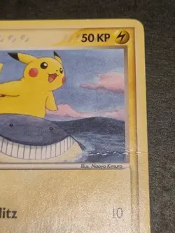 Pokemon Pikachu 12/17 POP Series 5 Deutsch – Played / Creases – Rare - Image 3