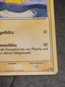 Pokemon Pikachu 12/17 POP Series 5 Deutsch – Played / Creases – Rare - Image 4