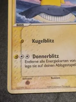 Pokemon Pikachu 12/17 POP Series 5 Deutsch – Played / Creases – Rare - Image 5