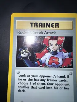 Pokemon Card 1st Edition Rocket’s Sneak Attack 16/82 Team Rocket Holo LP - Image 3