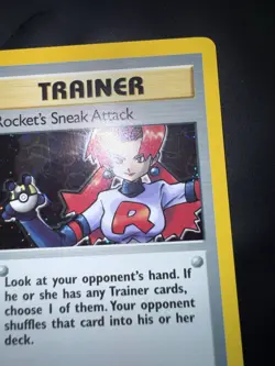 Pokemon Card 1st Edition Rocket’s Sneak Attack 16/82 Team Rocket Holo LP - Image 5