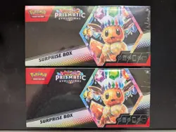 Pokemon TCG Scarlet & Violet Prismatic Evolutions Surprise Box (Lot of 2) SEALED - Image 1